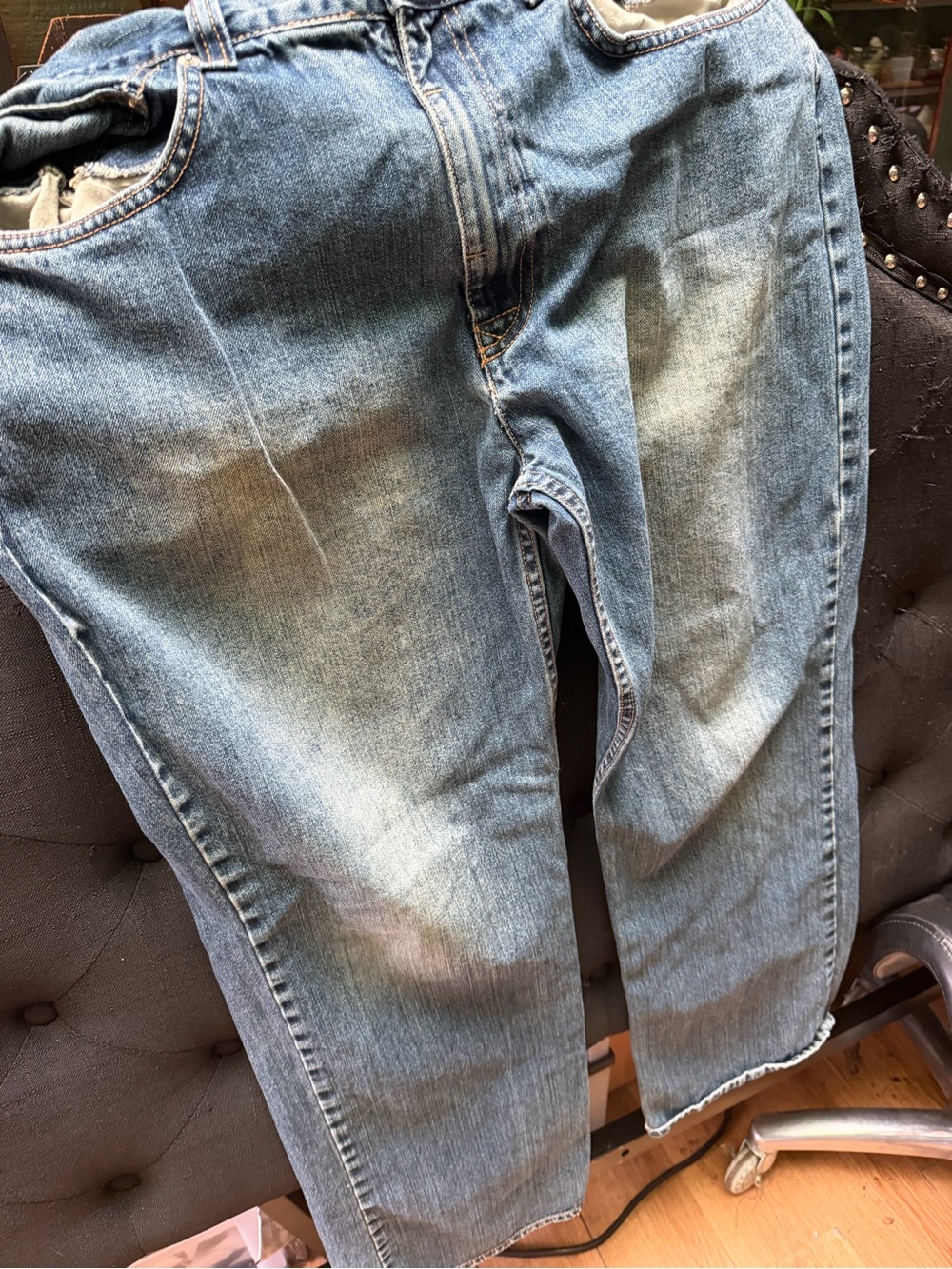 Perry Ellis Light Blue Straight-Leg Jeans